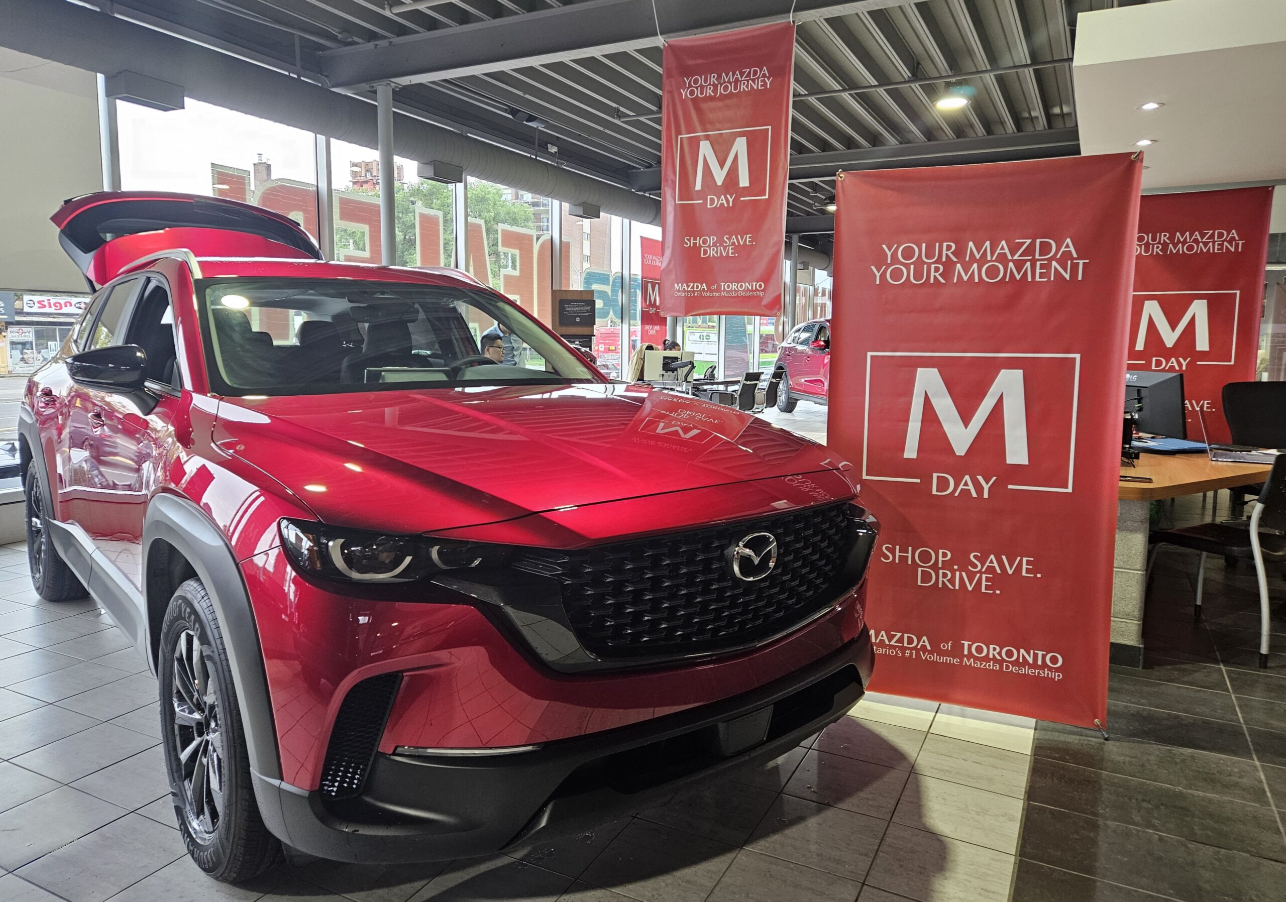 A beautiful Mazda car